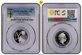 2018 10p Y- Yeoman Warder PR69DCAM