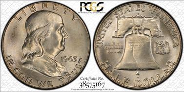 1963-D 50C MS66+ FBL