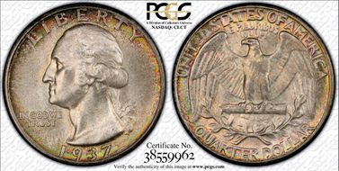 1937 25C MS67