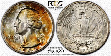 1943-D 25C MS66+