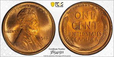 1912 1C MS66RD