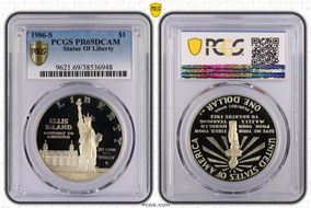 1986-S $1 Statue of Liberty PR69DCAM