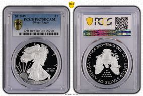 2019-W $1 Silver Eagle PR70DCAM