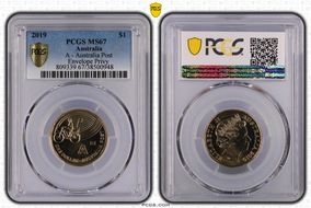 2019 $1 A- Australia Post Envelope Privy MS67