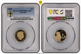 2008 $2 PR69DCAM