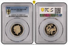 2018 $1 PR70DCAM