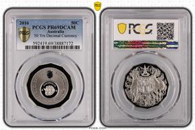 2016 50C 50 Yrs Decimal Currency PR69DCAM
