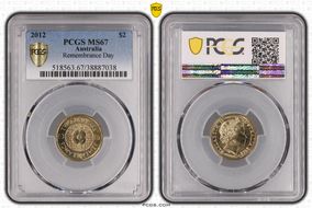 2012 $2 Remembrance Day MS67
