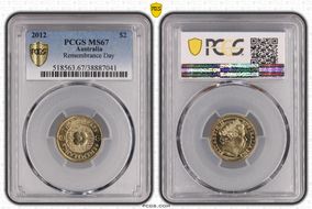 2012 $2 Remembrance Day MS67