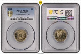 2012 $2 Remembrance Day MS66
