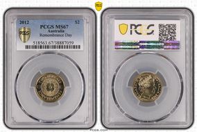 2012 $2 Remembrance Day MS67