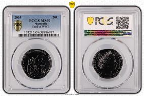 2005 20C End of WWII MS69