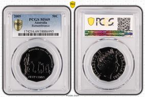 2005 50C Remembrance MS69