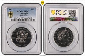 2001 50C Queensland MS67