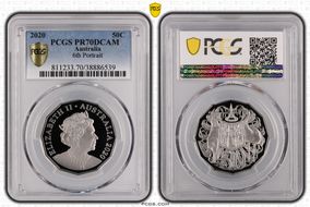 2020 50C 6th Portrait PR70DCAM