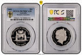 2001 50C Western Australia PR70DCAM