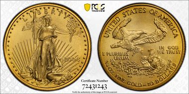 2004 $10 Gold Eagle MS70