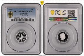 1999 20C 1942 3d Ag PR69DCAM