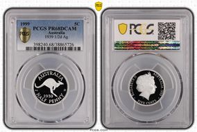 1999 5C 1939 1/2d Ag PR68DCAM
