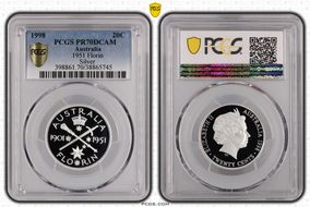 1998 20C 1951 Florin Silver PR70DCAM