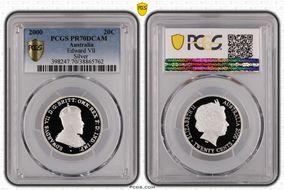2000 20C Edward VII Silver PR70DCAM