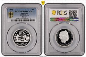 1998 20C 1938 Florin Silver PR68DCAM