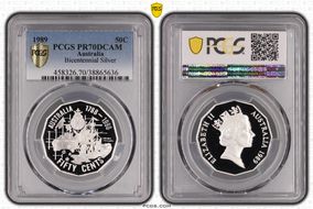 1989 50C Bicentennial Ag PR70DCAM