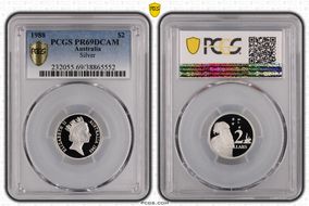 1988 $2 Silver PR69DCAM