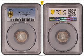 1903 10C AU58