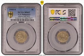 1945-S 5C Allen-6.06a RP5 MS62