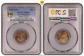 1945-D/D 20C Allen-12.05a MS64