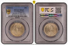 1944-S 50C Obverse of 1907-1921 MS63