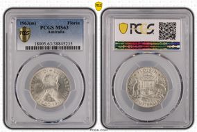 1963(m) Florin MS63