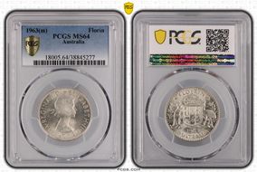 1963(m) Florin MS64