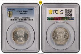 1960(m) Florin MS64