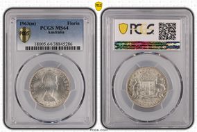 1963(m) Florin MS64
