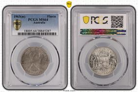 1963(m) Florin MS64