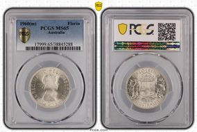 1960(m) Florin MS65