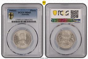 1960(m) Florin MS65