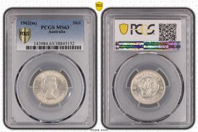 1962(m) Shil KM-59  Ag MS63