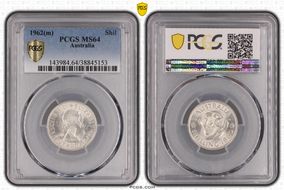 1962(m) Shil KM-59  Ag MS64