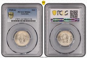 1960(m) Shil KM-59 Ag MS64