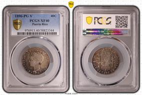 1896-PG V 40C KM-23  Ag XF40