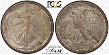 1917-D 50C Obverse MS64