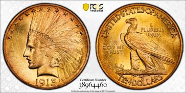 1913 $10 MS62