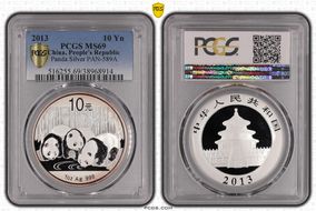 2013 10 Yn Panda Silver PAN-589A MS69