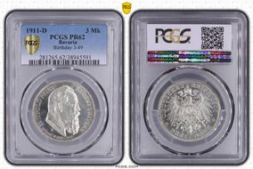 1911-D 3 Mk Birthday J-49 PR62