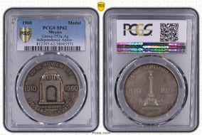 1960 Medal Grove-753a Ag Independence Anniv. MS62