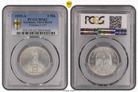1935-A 5 Mk Potsdam J-357 MS62