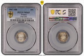 1867-BB 20C Gad-309 F-150 MS65
